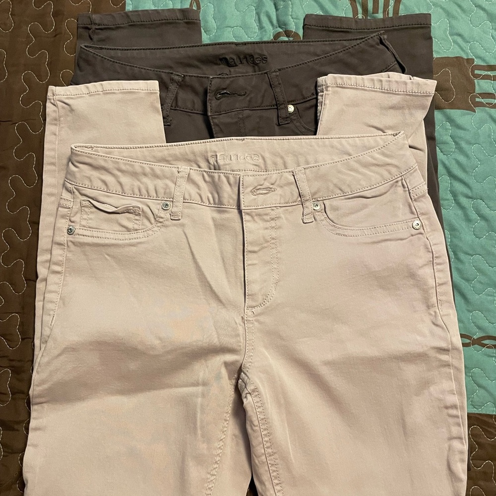 Maurices Skinny Pants in Brown and Tan